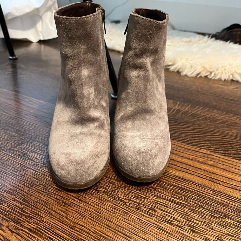 J Crew Suede Heeled Ankle Boot size 7